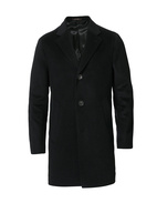 Storvik Coat Wool Cashmere Black Stl 54