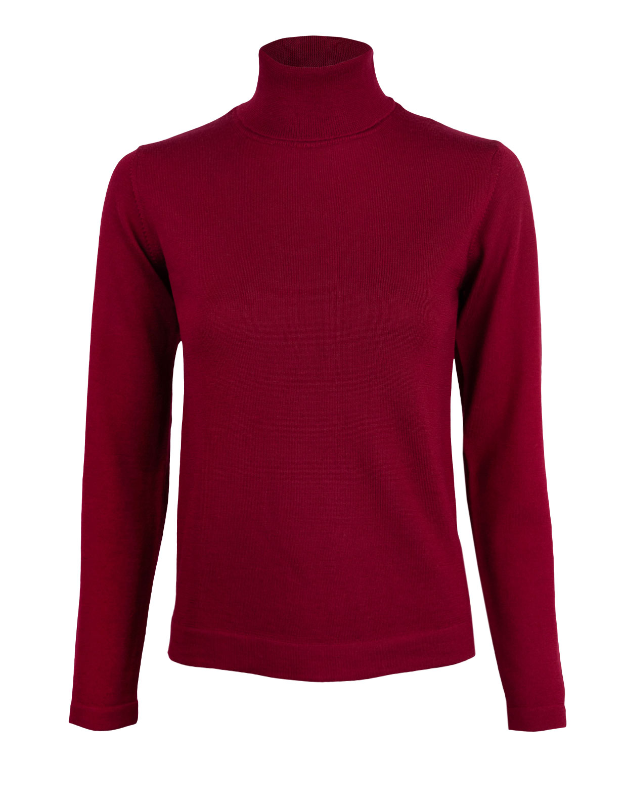 Turtle Neck Sweater Bario/Burgundy Turtle Neck Sweater Bario/Burgundy