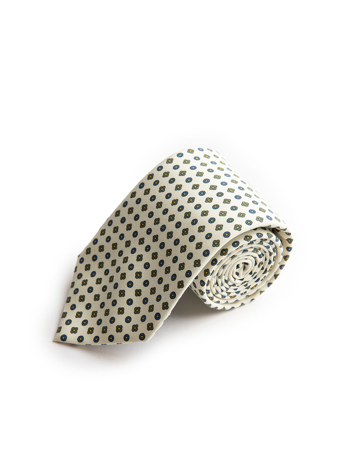 Slips Siden White/Flower