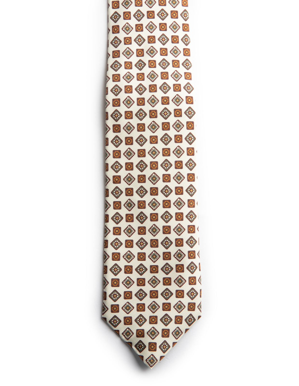 Slips Siden White/Tile Print