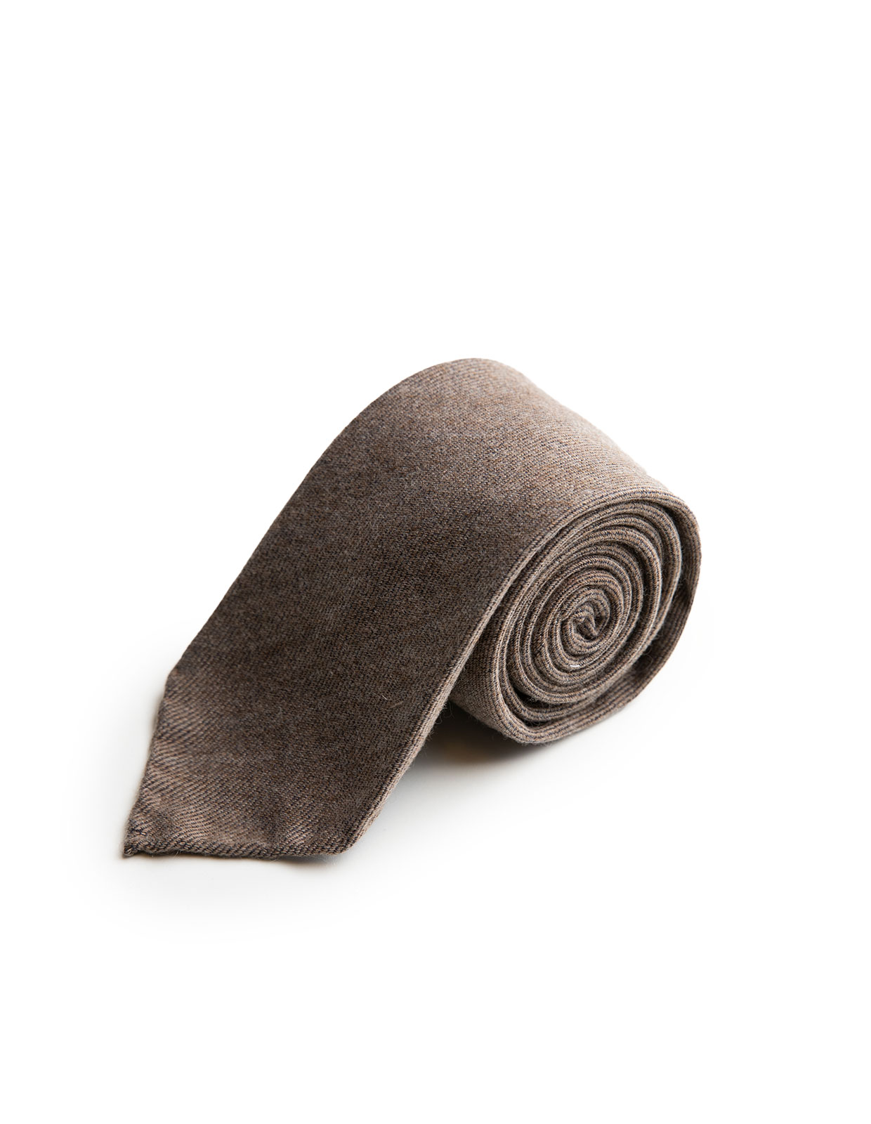 Untipped Cashmere Tie Beige Melange