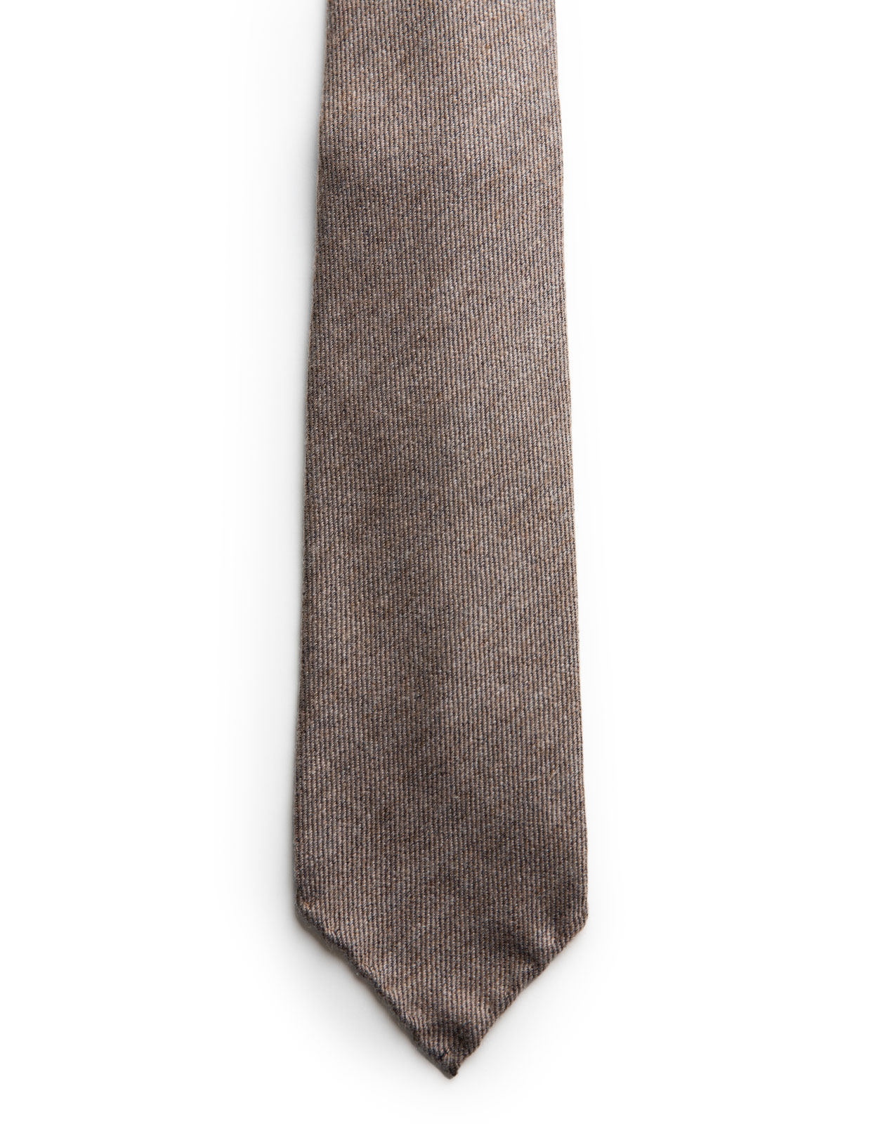 Untipped Cashmere Tie Beige Melange