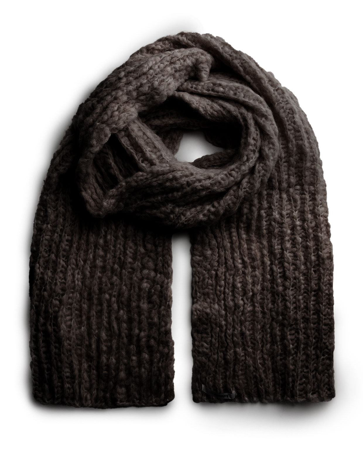 Abba Knitted Scarf Black