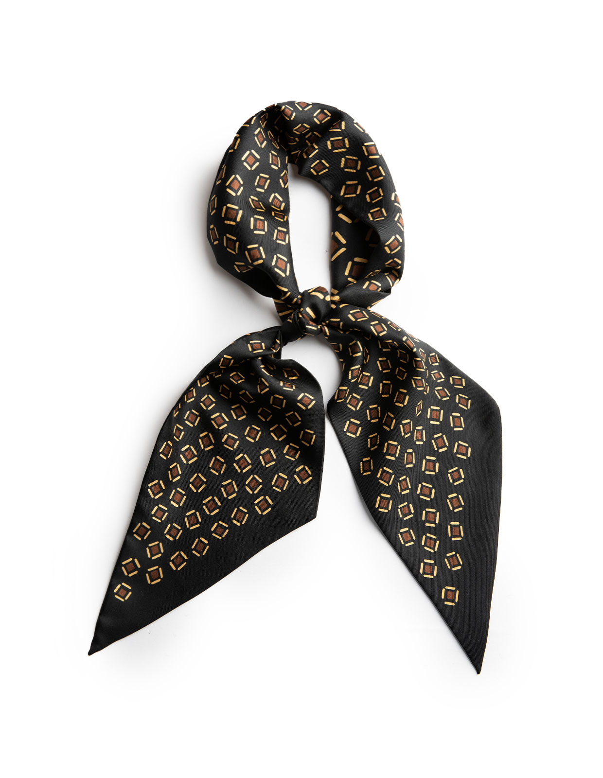 Silk Bandana Black Cube