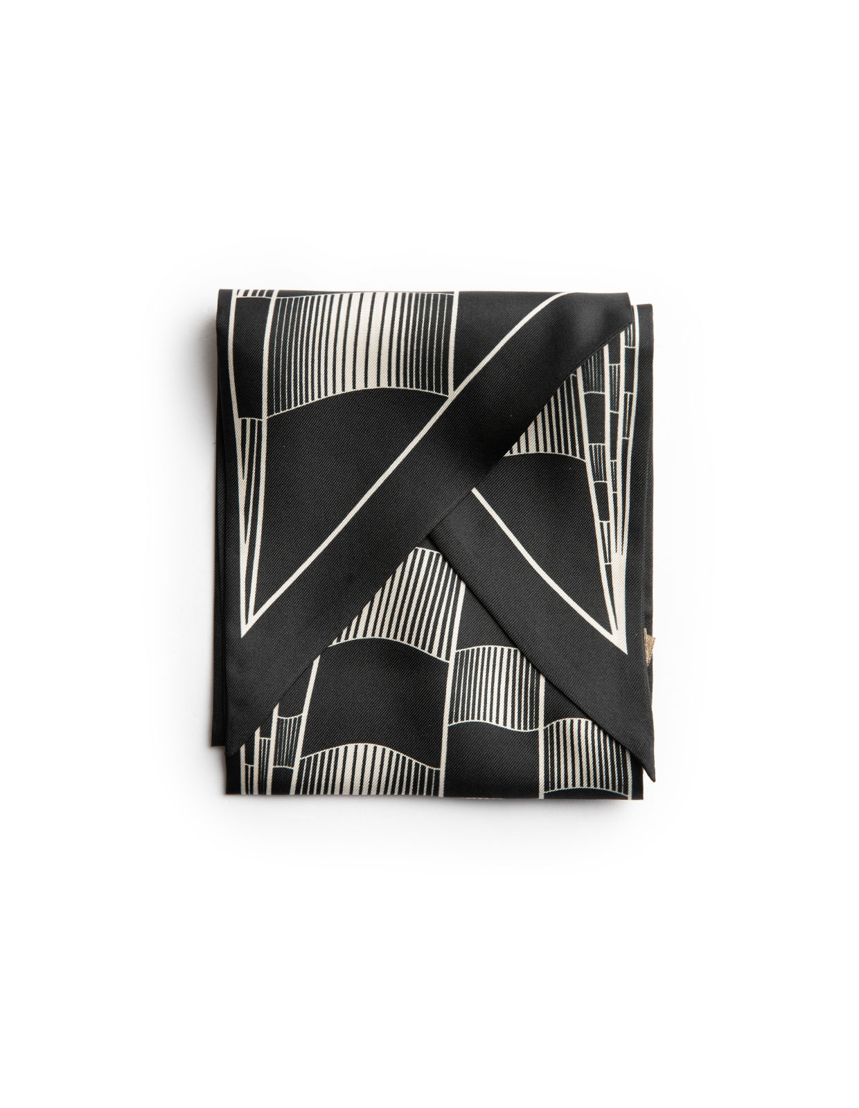 Silk Bandana Black/White