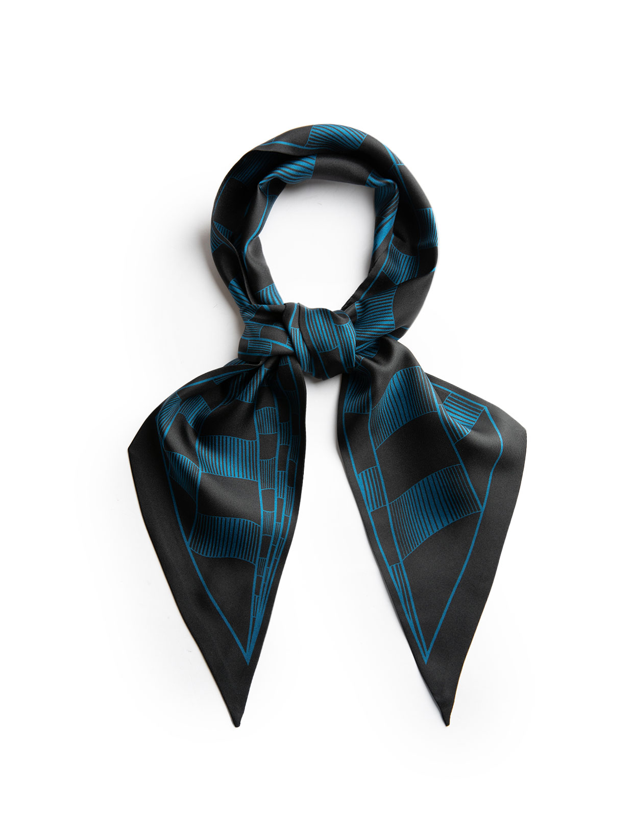 Silk Bandana Blue/Black