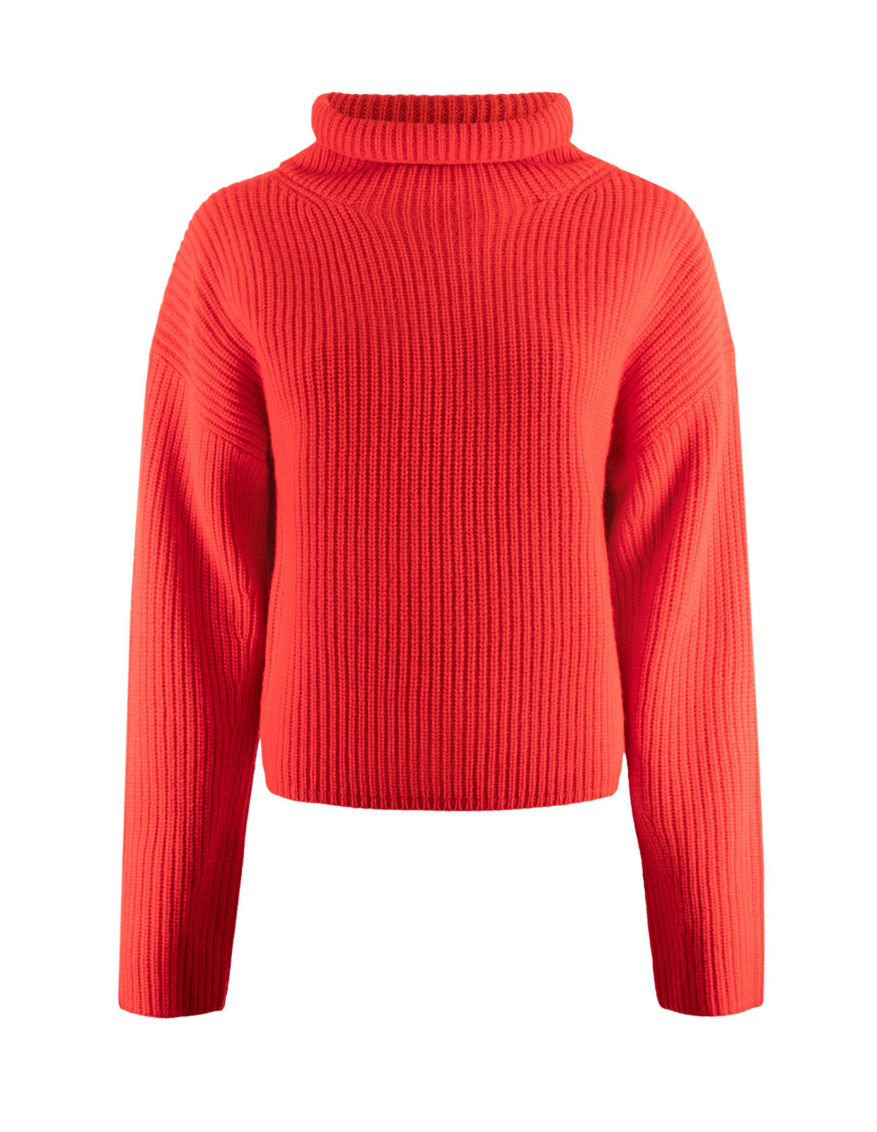 Turtle Neck Pullover Fall Red