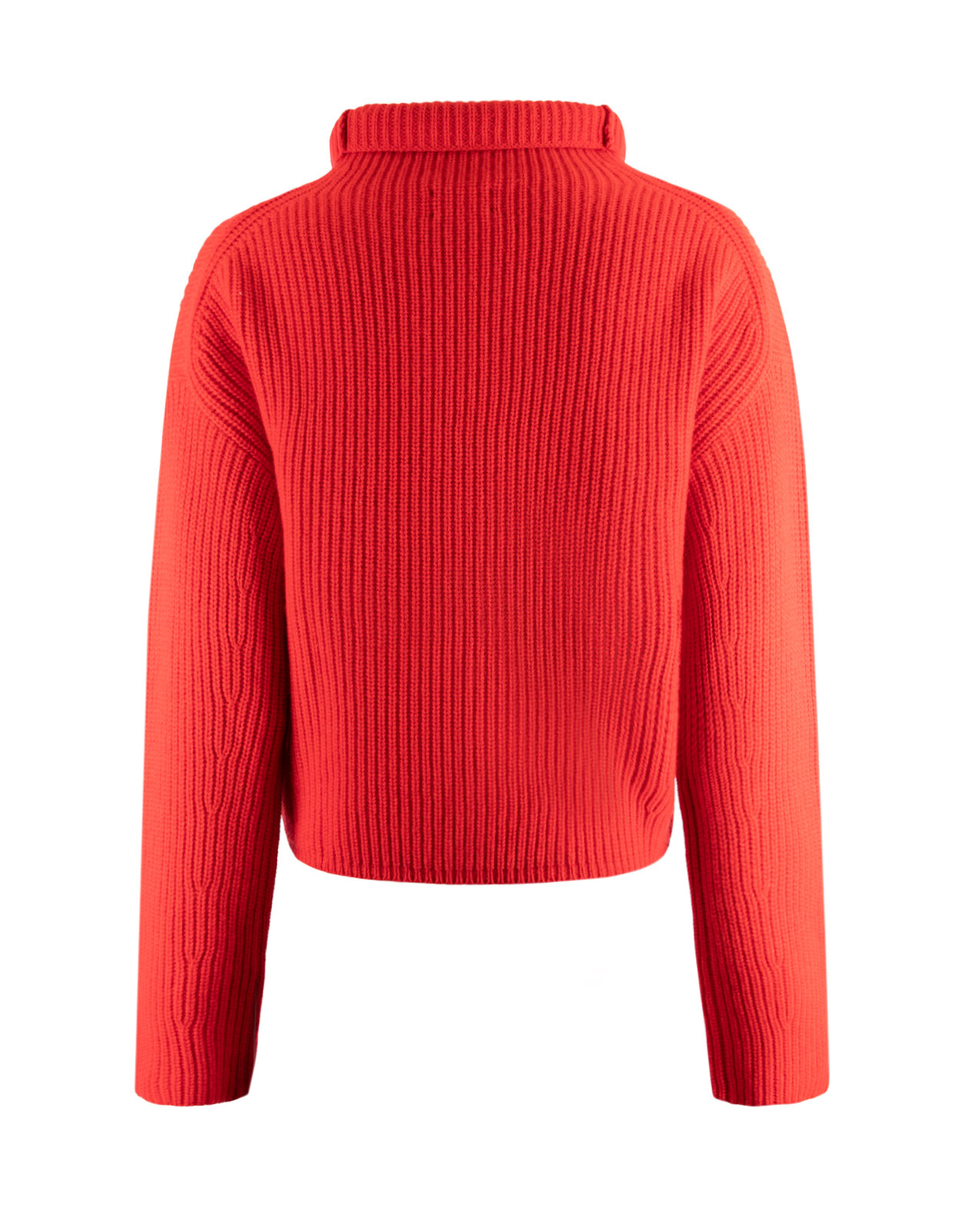 Turtle Neck Pullover Fall Red