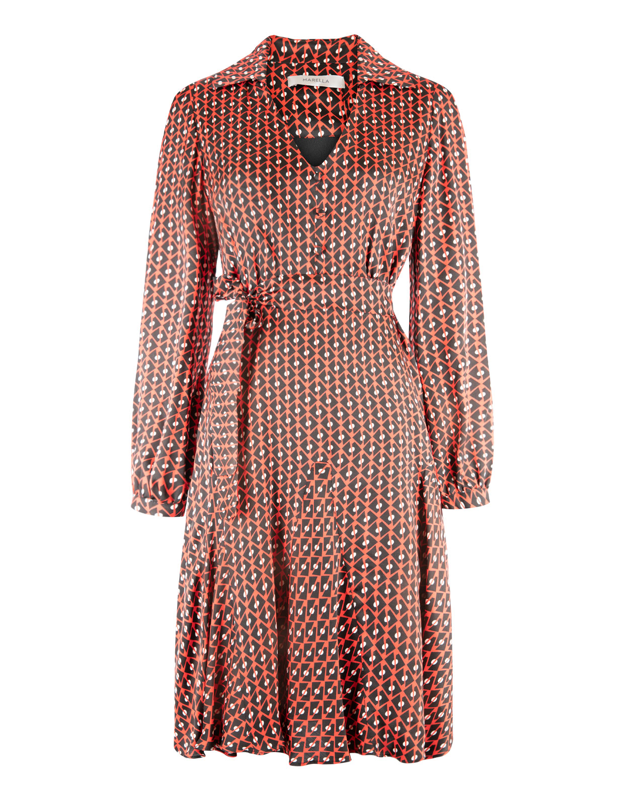 Ferro Printed Dress Röd