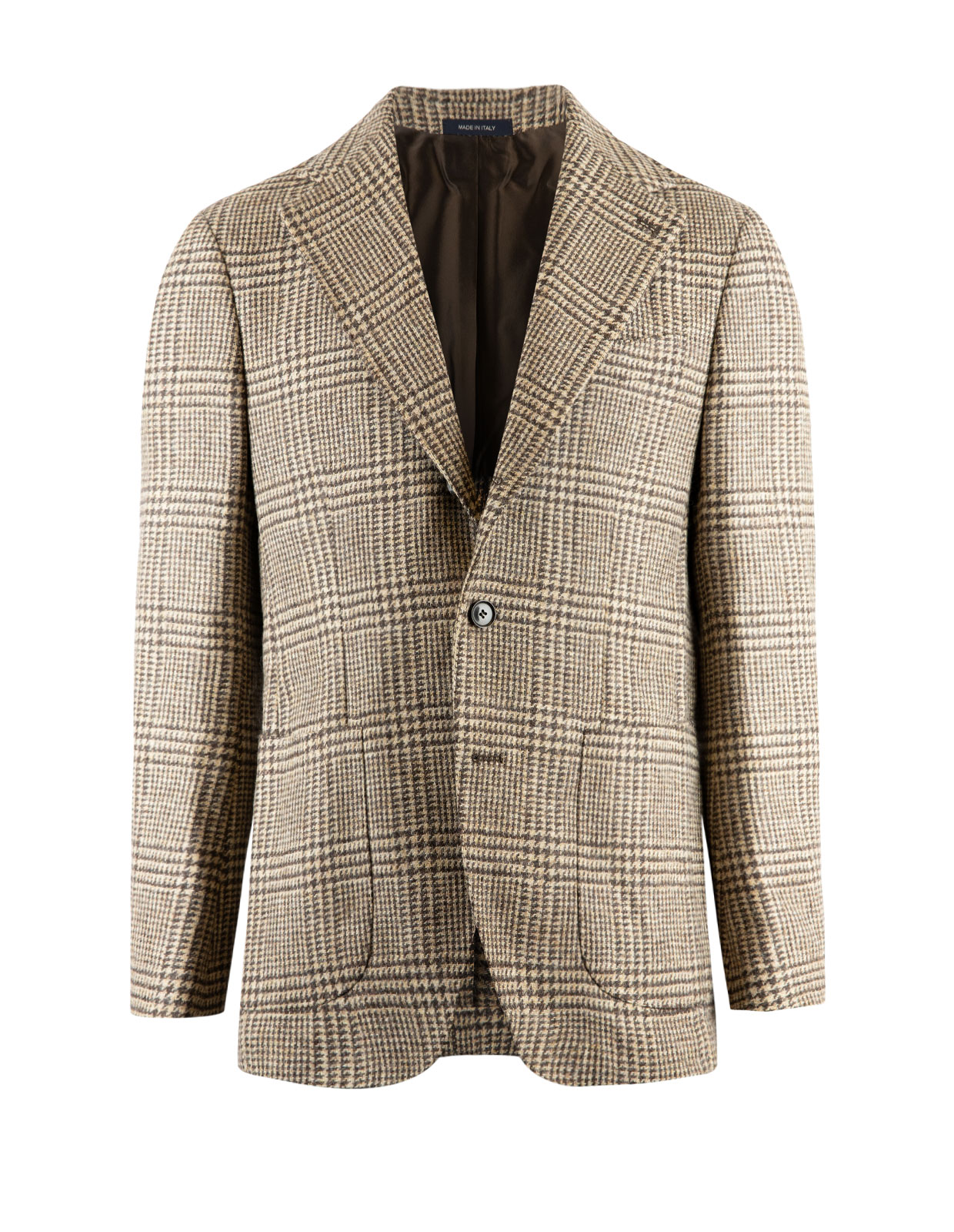 Napoli Jacket British Tweed Check Brun/Beige