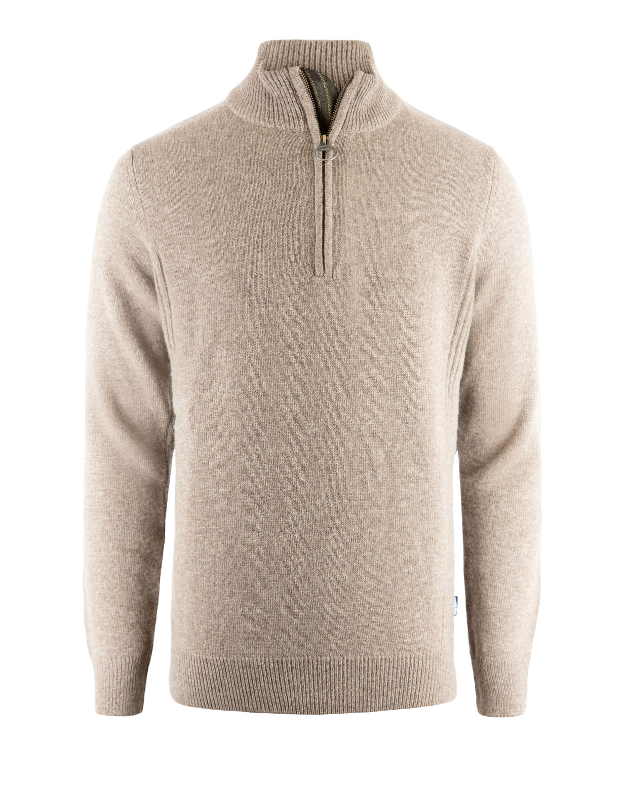 Holden Tröja Half Zip Lammull Brun