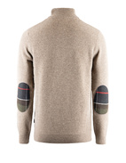 Holden Half Zip Lambswool Tartan Military Marl