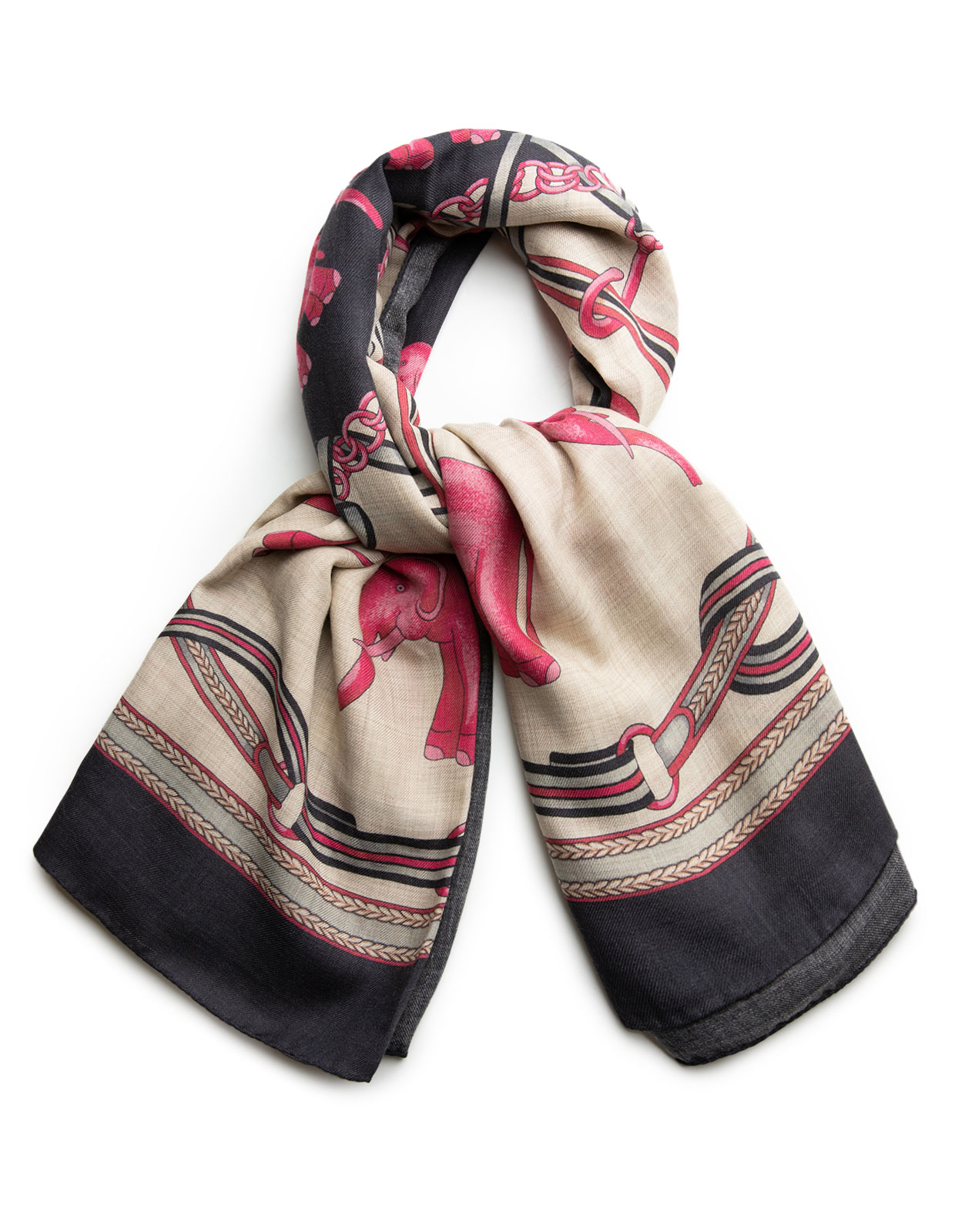 Scarf Ull/Yak Svart