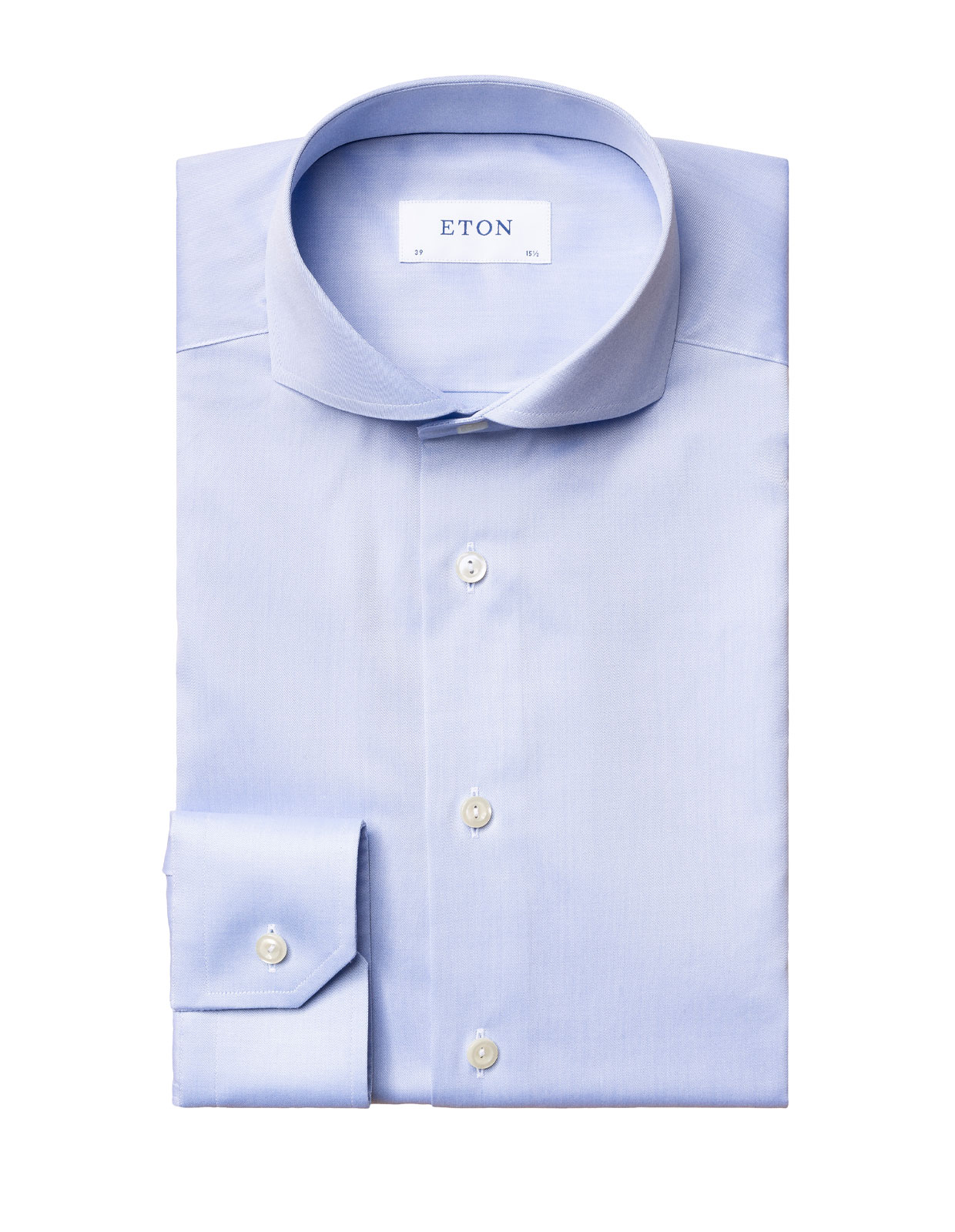 Super Slim Fit Twill Shirt Light Blue Stl 42