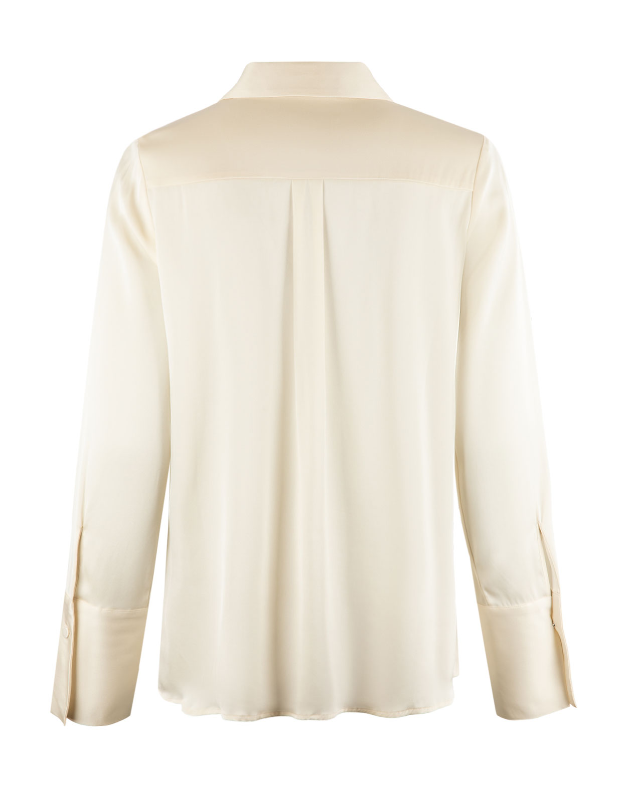 Leonie Silk Stretch Shirt Creme