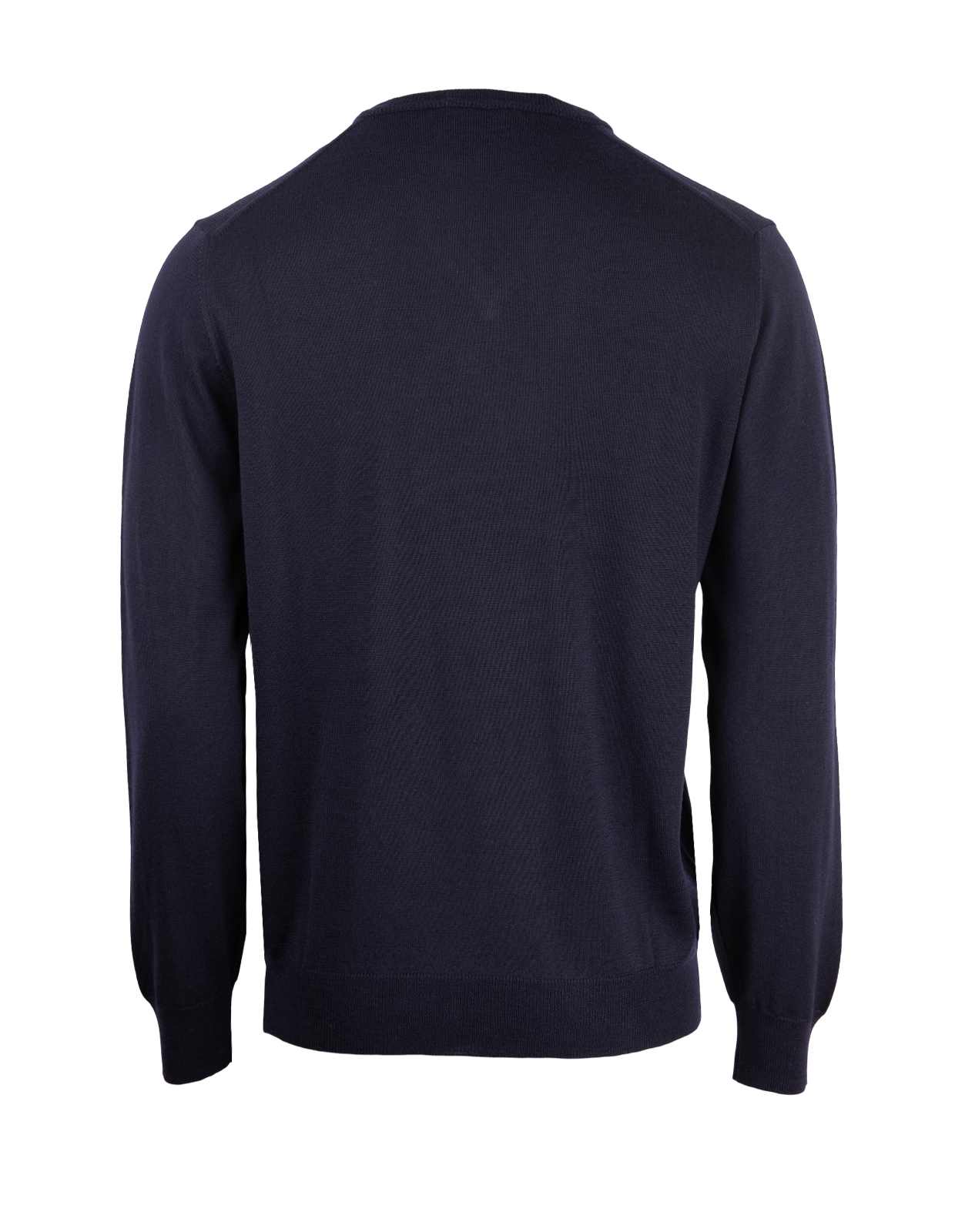 Tröja V-ringad Merinoull Marinblå M