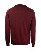 Vee Neck Merino Sweater Bordeaux Stl L