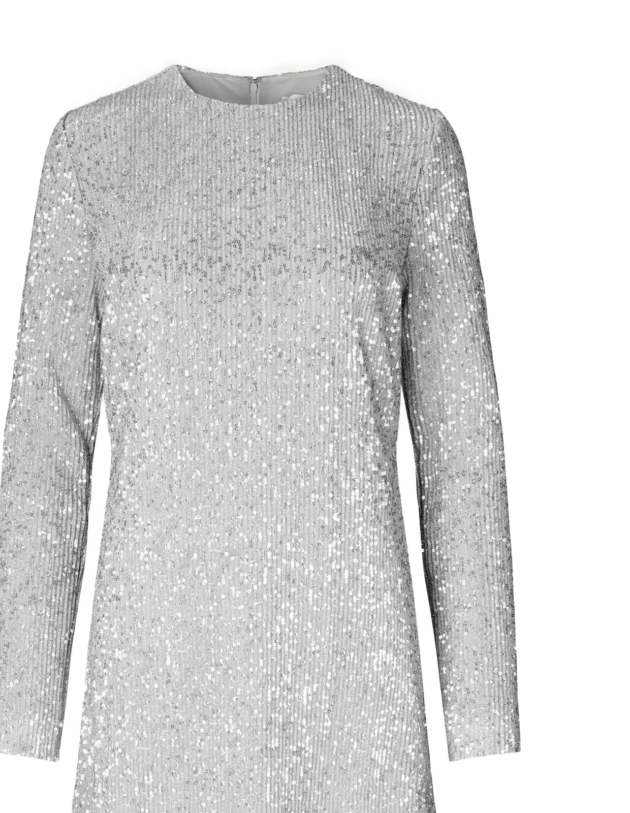 Celsia Sequin Dress Silver Stl S