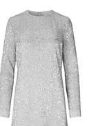 Celsia Sequin Dress Silver Stl S