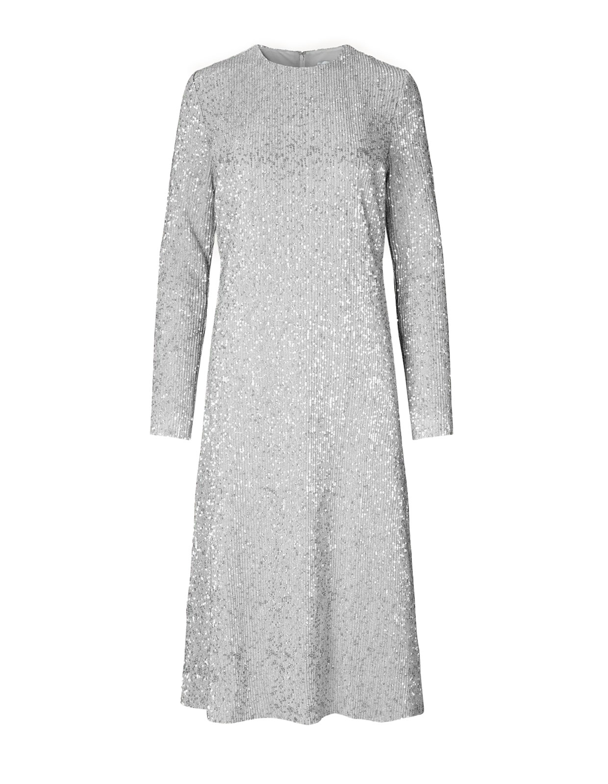 Celsia Sequin Dress Silver