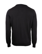 Vee Neck Merino Sweater Black Stl 3XL