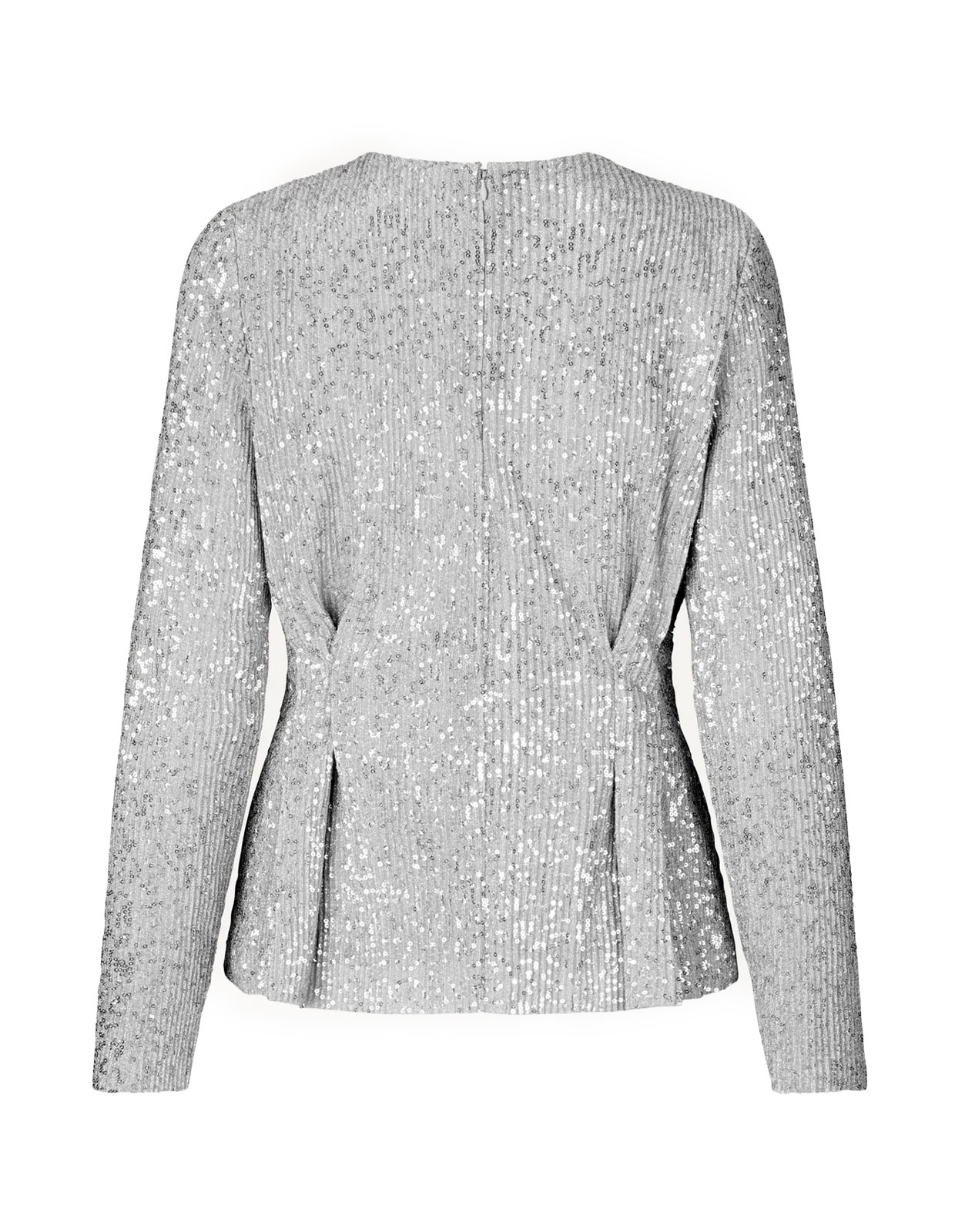 Glory Sequin Top Silver
