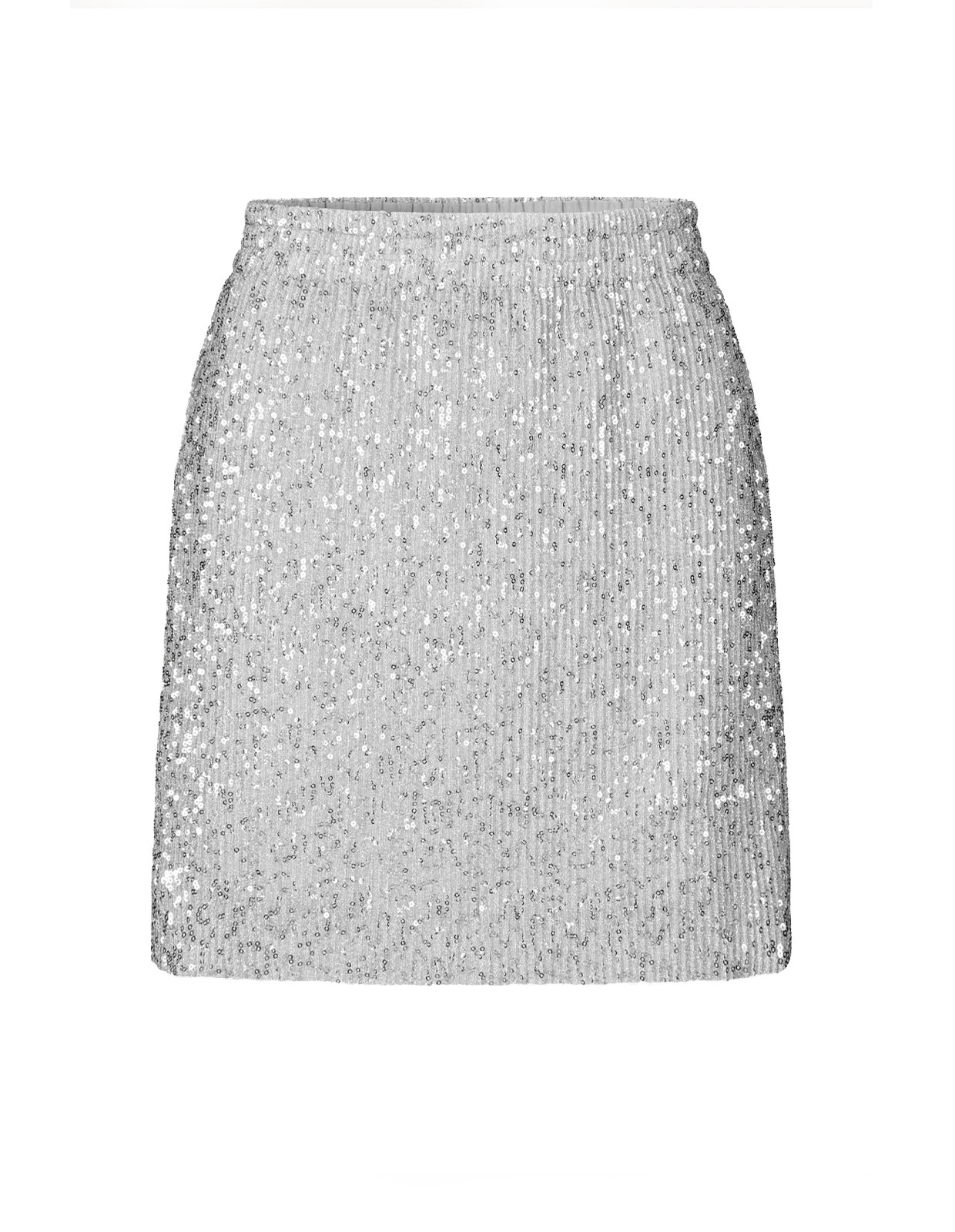 Floretta Sequin Skirt Silver