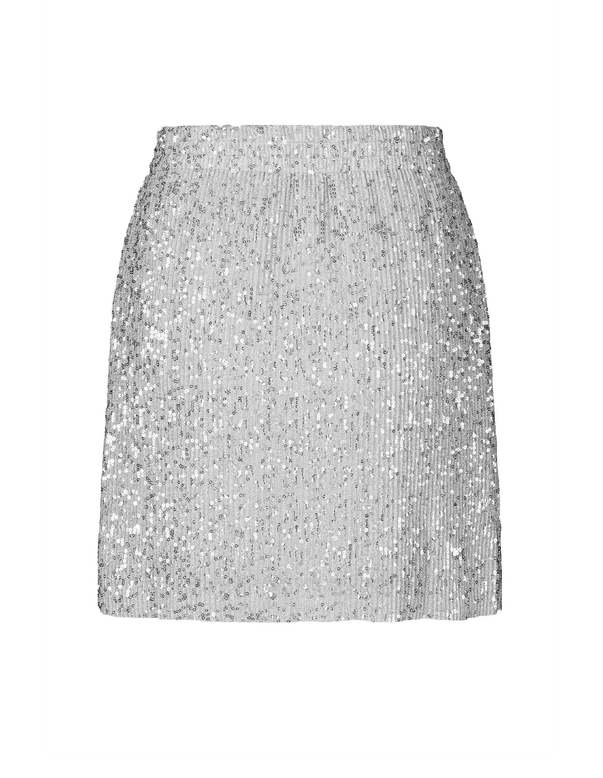 Floretta Sequin Skirt Silver