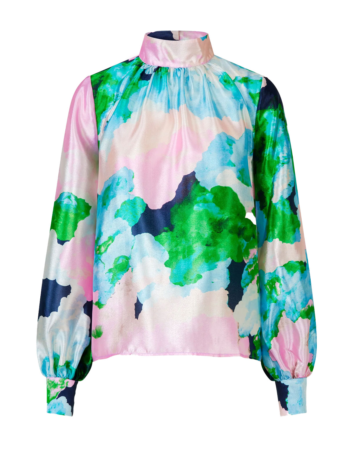 Eddy Printed Blouse Clouds
