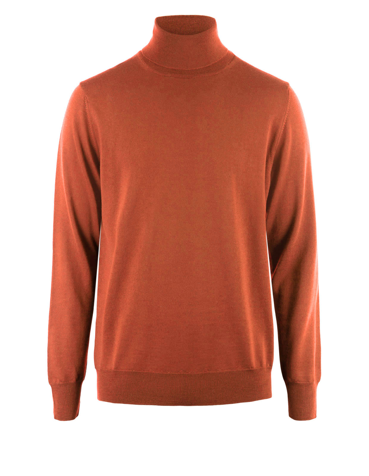 Roll Neck Merino Spice Orange