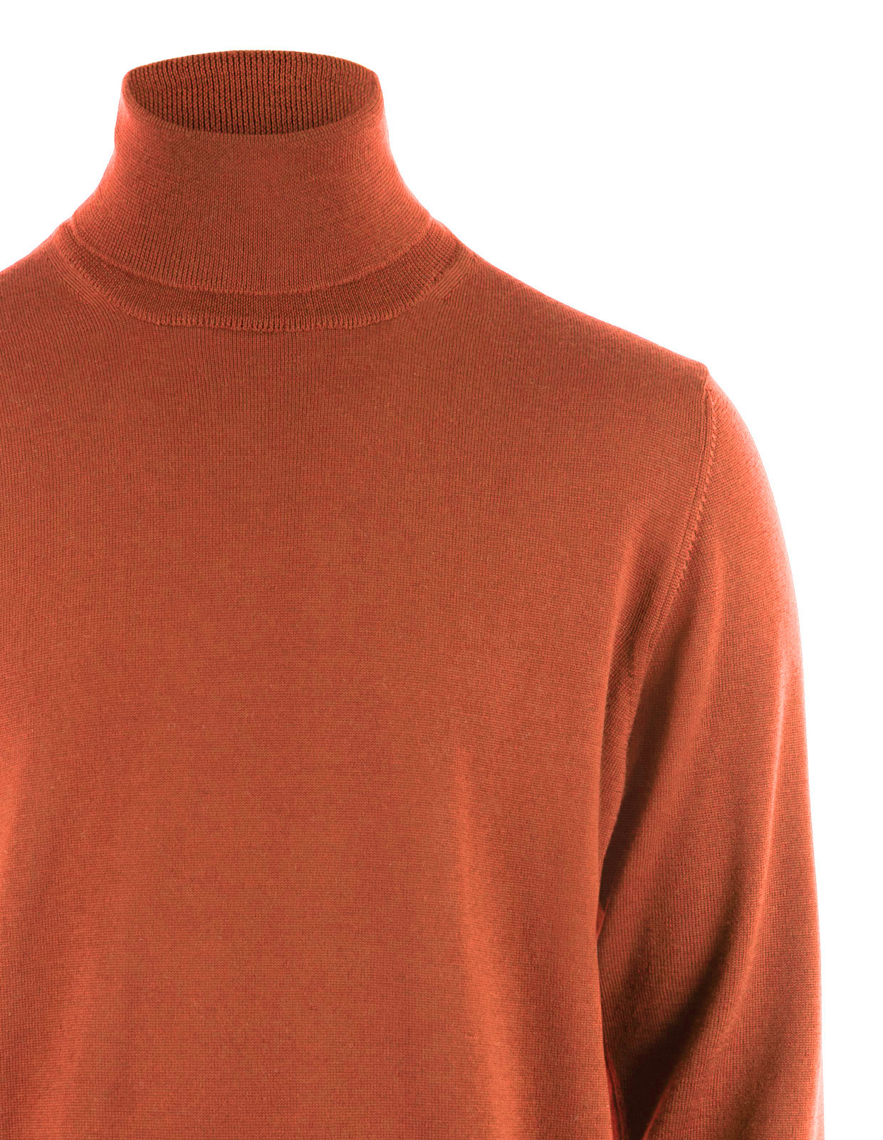 Roll Neck Merino Spice Orange