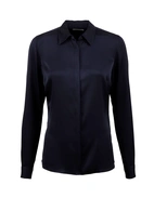 Susan Blus Siden Navy