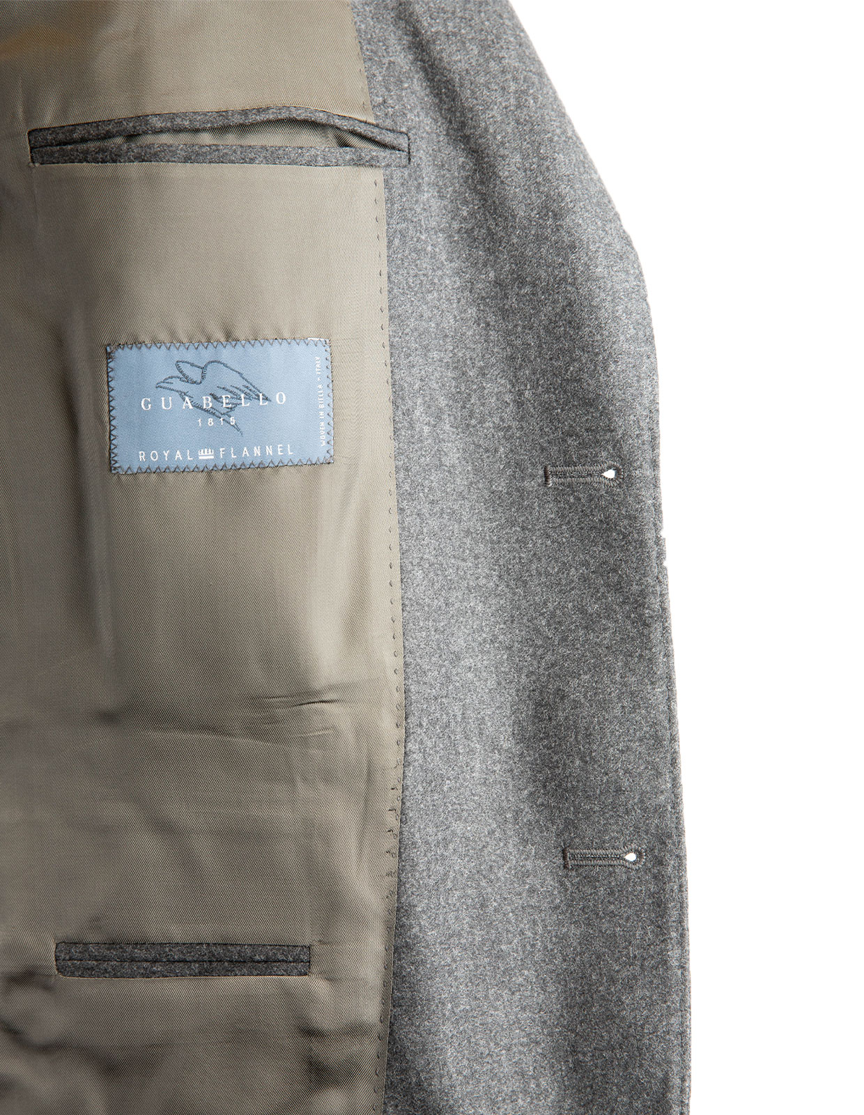 Roma Kavaj Flanell Mörkgrå