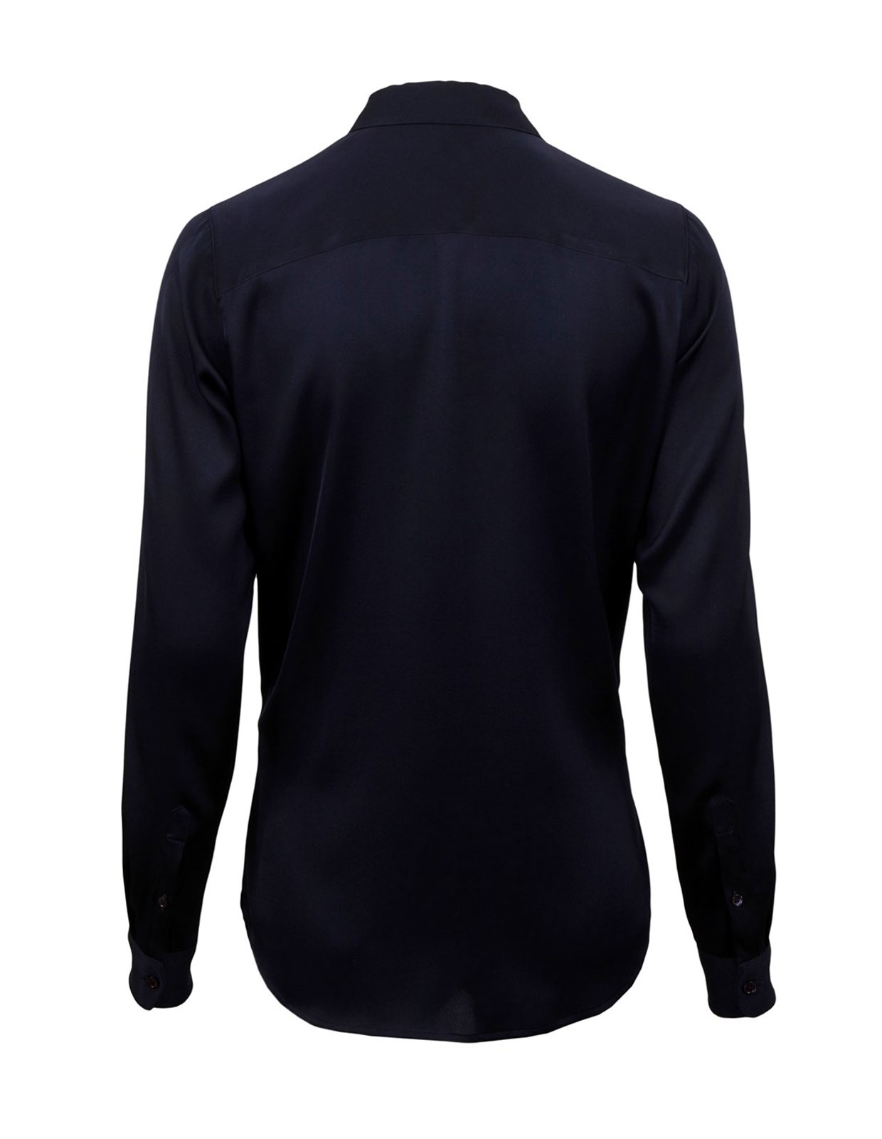 Susan Blus Siden Navy