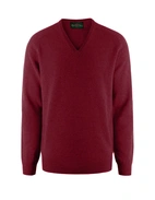 Kilsyth Tröja Lammull Vinröd 46