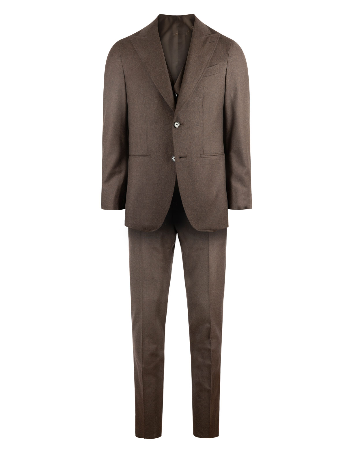 Aida 3 Piece Suit Flannel Dark Beige