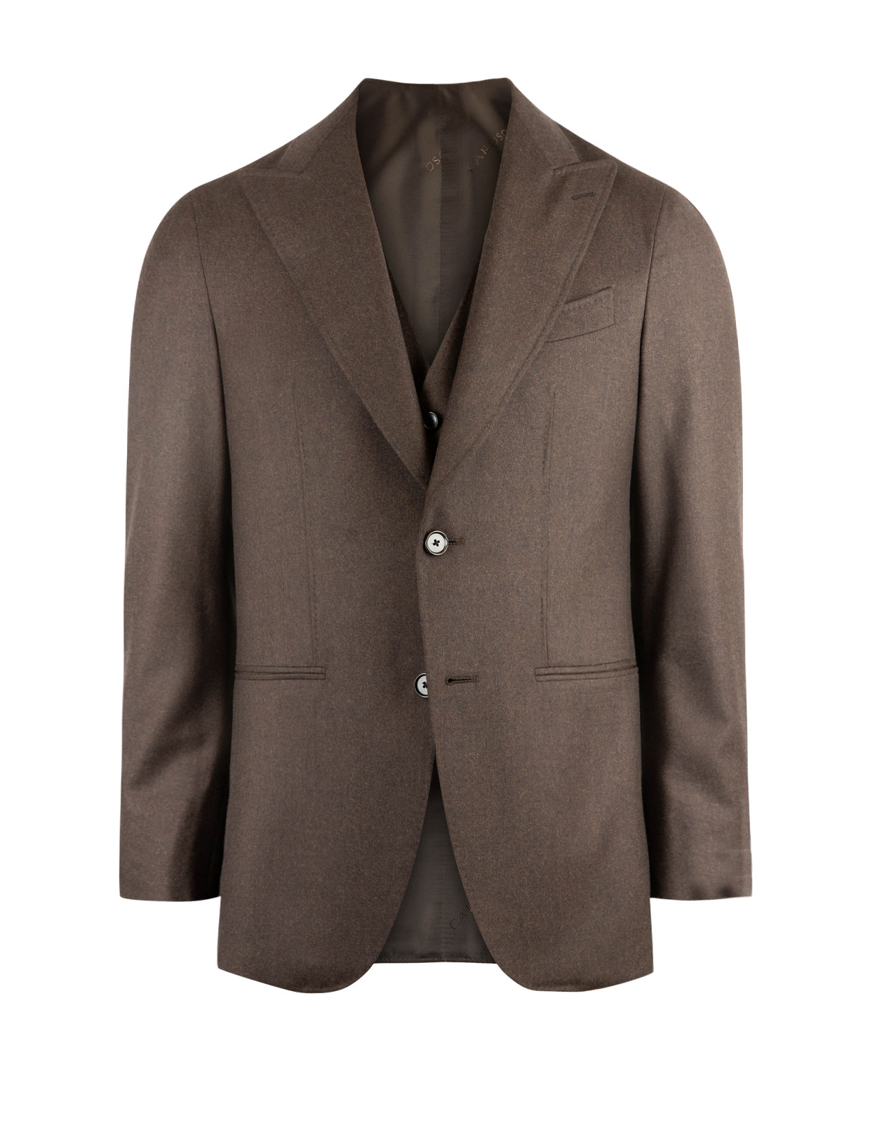 Aida 3 Piece Suit Flannel Dark Beige