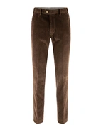 Parma Regular Fit Trouser Genua Cord Mörkbrun