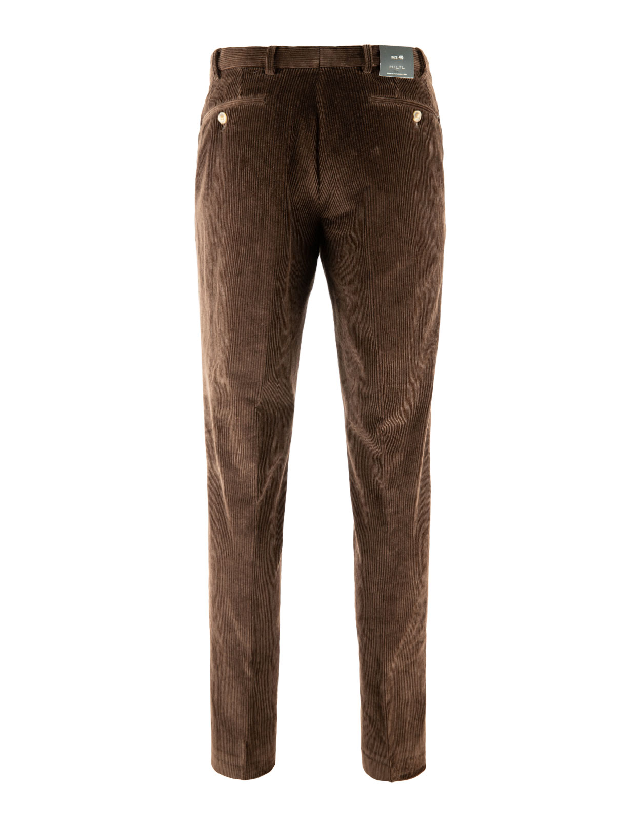 Parma Regular Fit Trouser Genua Cord Mörkbrun