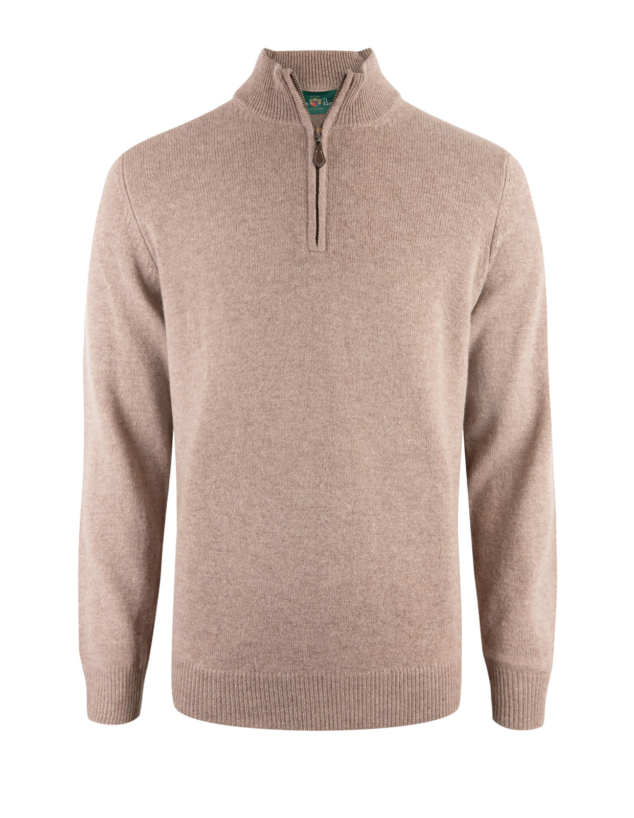 Sutherland Half Zip Mock Neck Mushroom