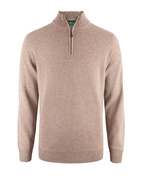 Sutherland Half Zip Mock Neck Mushroom