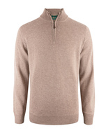 Sutherland Half Zip Mock Neck Mushroom