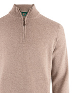 Sutherland Half Zip Mock Neck Mushroom