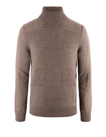 Polotröja Ull/Cashmere Brun Stl 56
