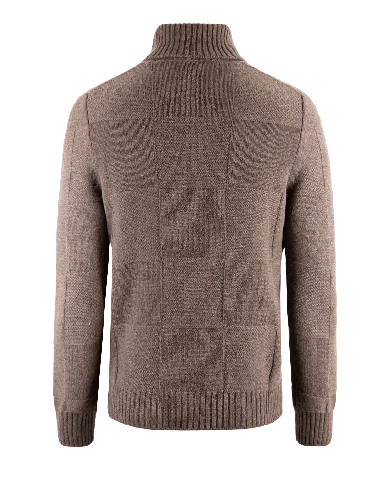 Polotröja Ull/Cashmere Brun