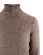 Polotröja Ull/Cashmere Brun Stl 56