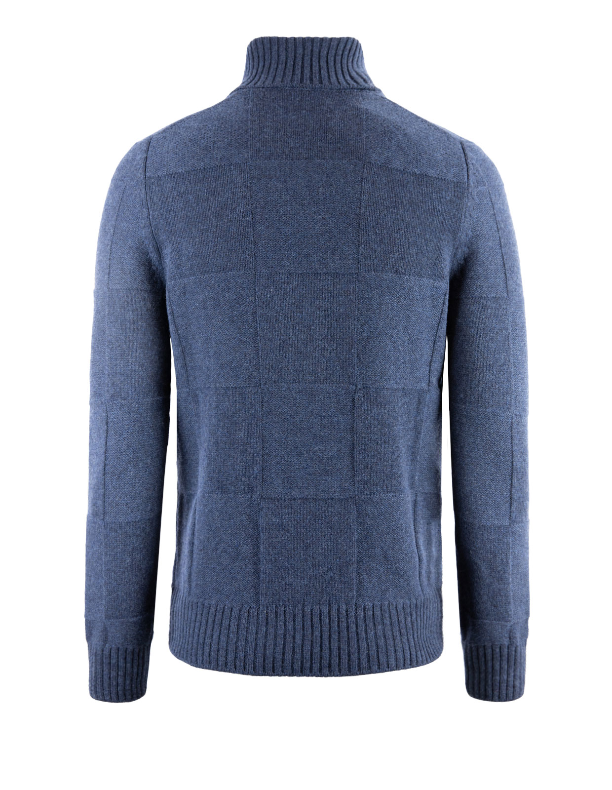Polotröja Ull/Cashmere Blå Melange