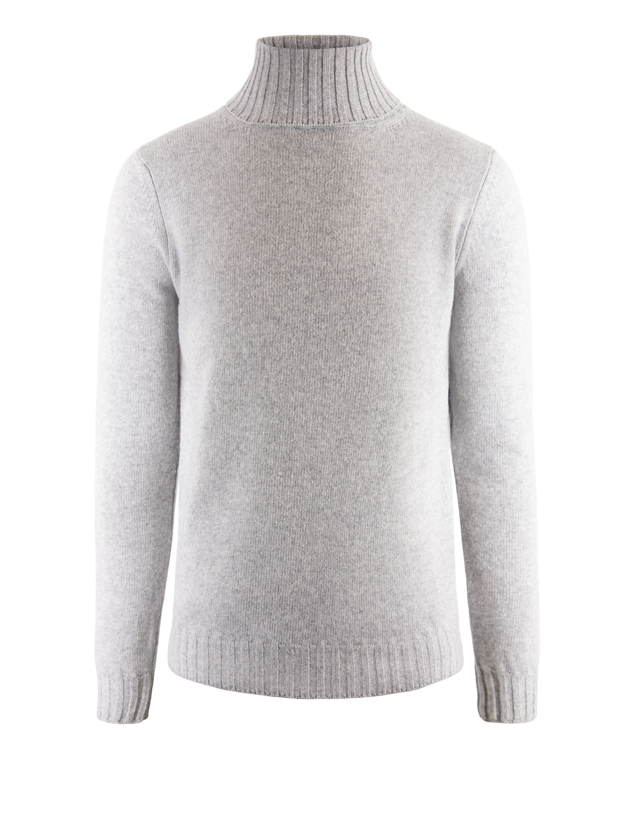 Chunky Roll Neck Wool Cashmere New Grey