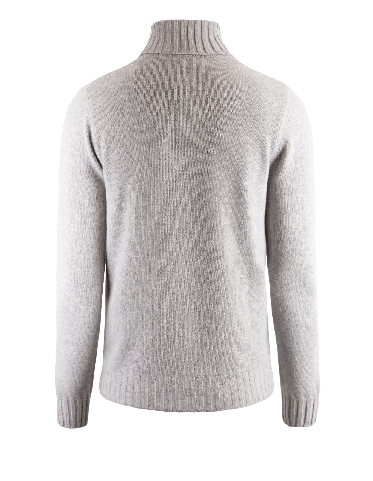 Chunky Roll Neck Wool Cashmere New Grey