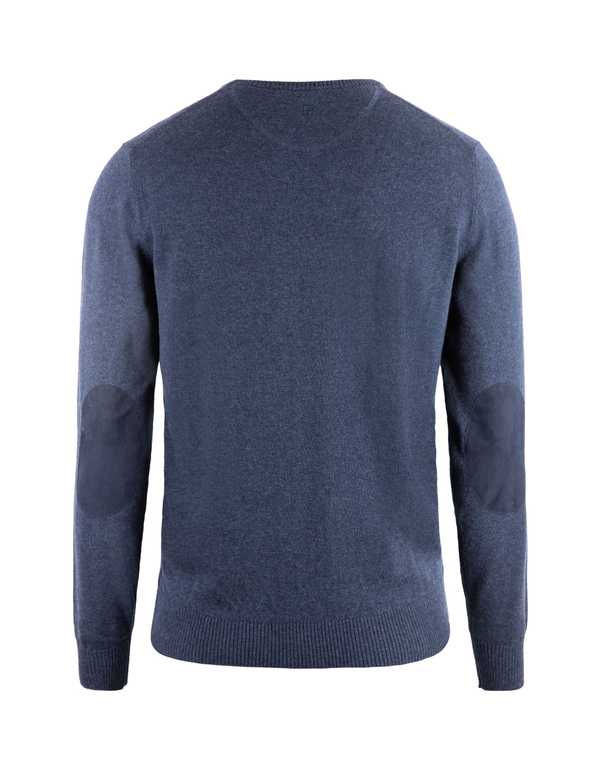 Crew Neck Sweater E-patch Mid Blue